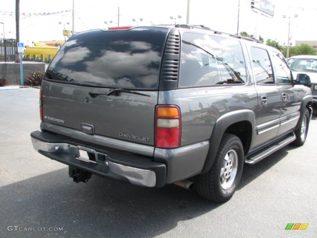 2000 Suburban 1500 LT 4x4 - Medium Charcoal Gray Metallic / Medium Gray photo #3