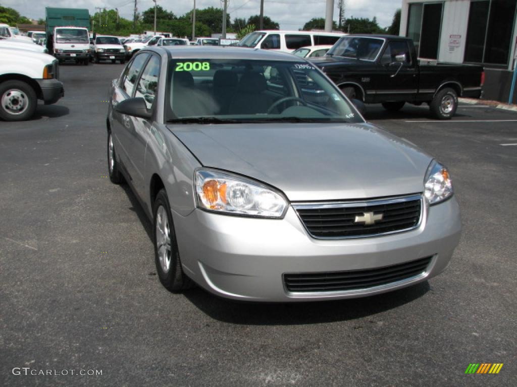 2008 Malibu Classic LS Sedan - Silverstone Metallic / Titanium Gray photo #2