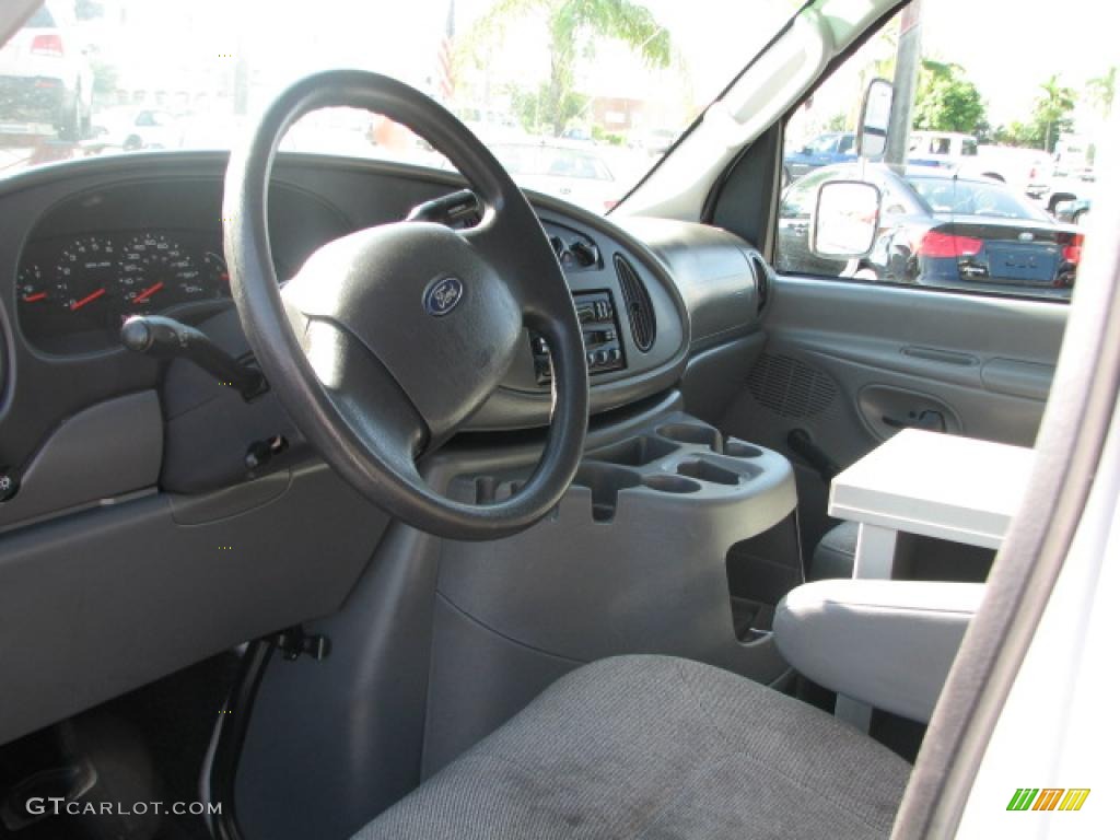 Medium Flint Interior 2004 Ford E Series Van E250 Commercial Utility Photo #39750182
