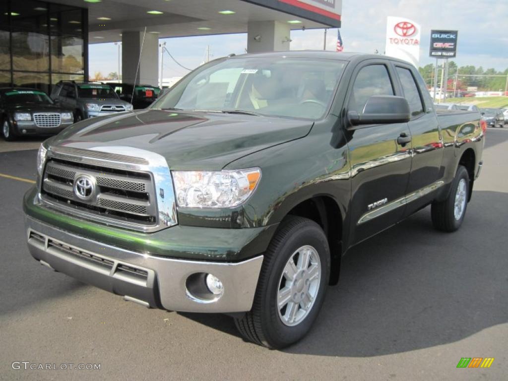 Spruce Green Mica 2011 Toyota Tundra SR5 Double Cab Exterior Photo #39750738