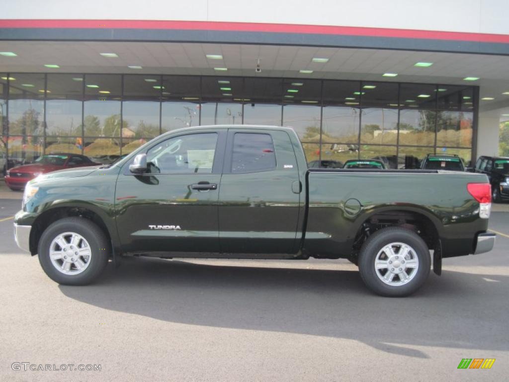 Spruce Green Mica 2011 Toyota Tundra SR5 Double Cab Exterior Photo #39750754
