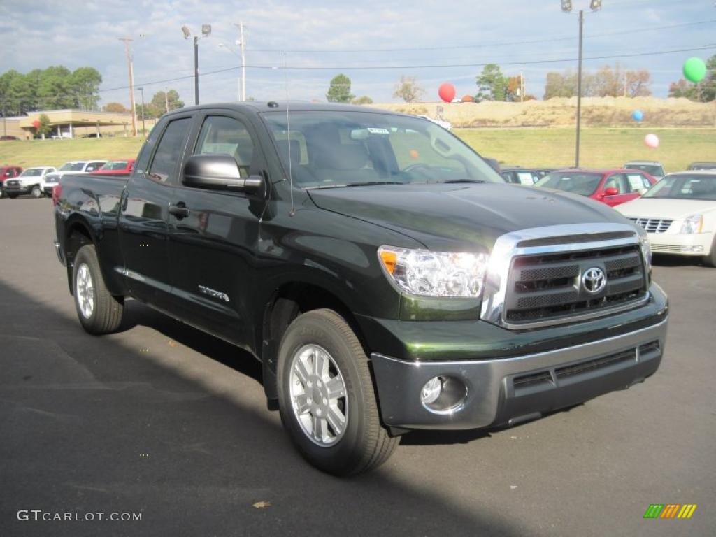 Spruce Green Mica 2011 Toyota Tundra SR5 Double Cab Exterior Photo #39750826