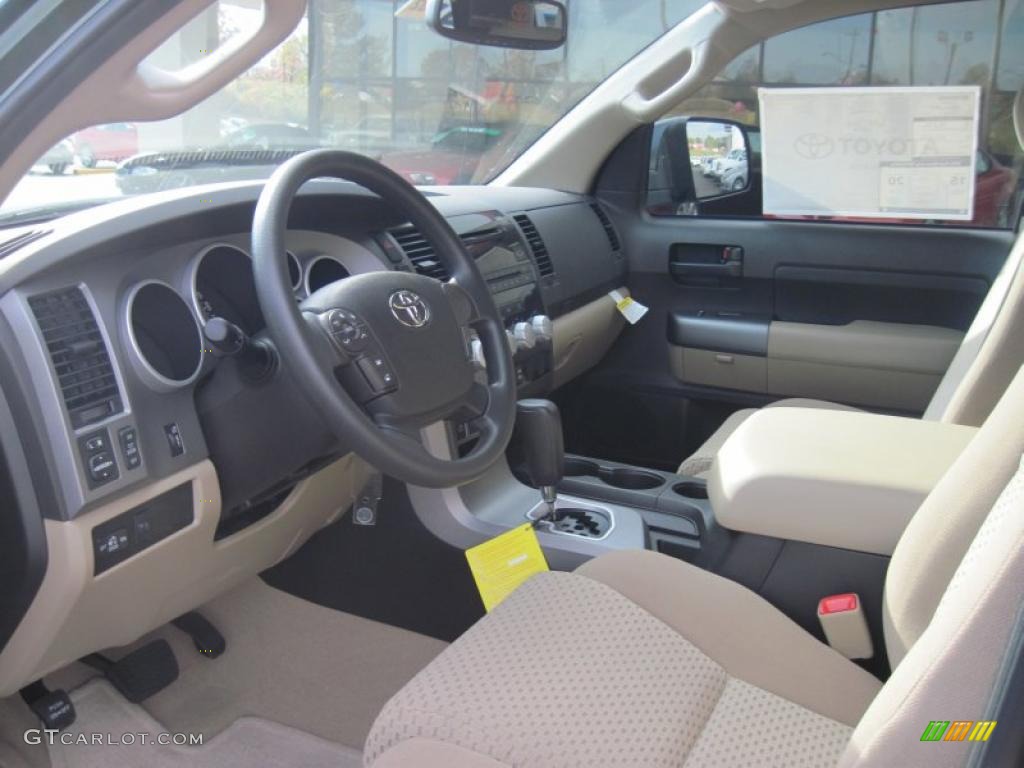 Graphite Gray Interior 2011 Toyota Tundra SR5 Double Cab Photo #39750914