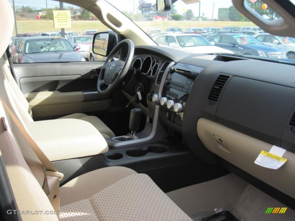 Graphite Gray Interior 2011 Toyota Tundra SR5 Double Cab Photo #39750950