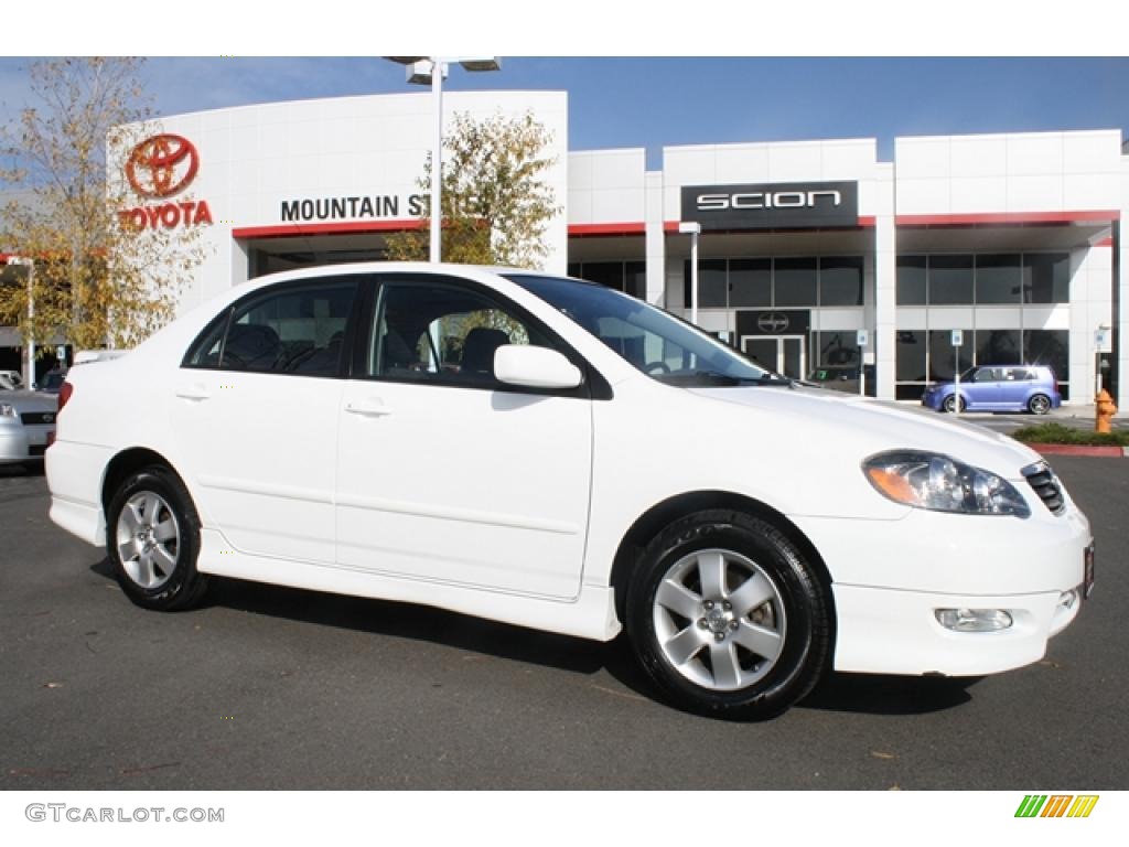 Super White Toyota Corolla