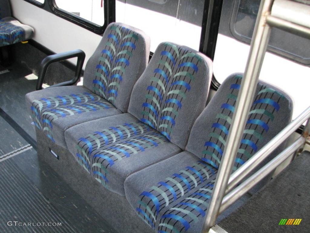 Blue Interior 2002 Ford E Series Van E450 Passenger Bus Photo #39751926