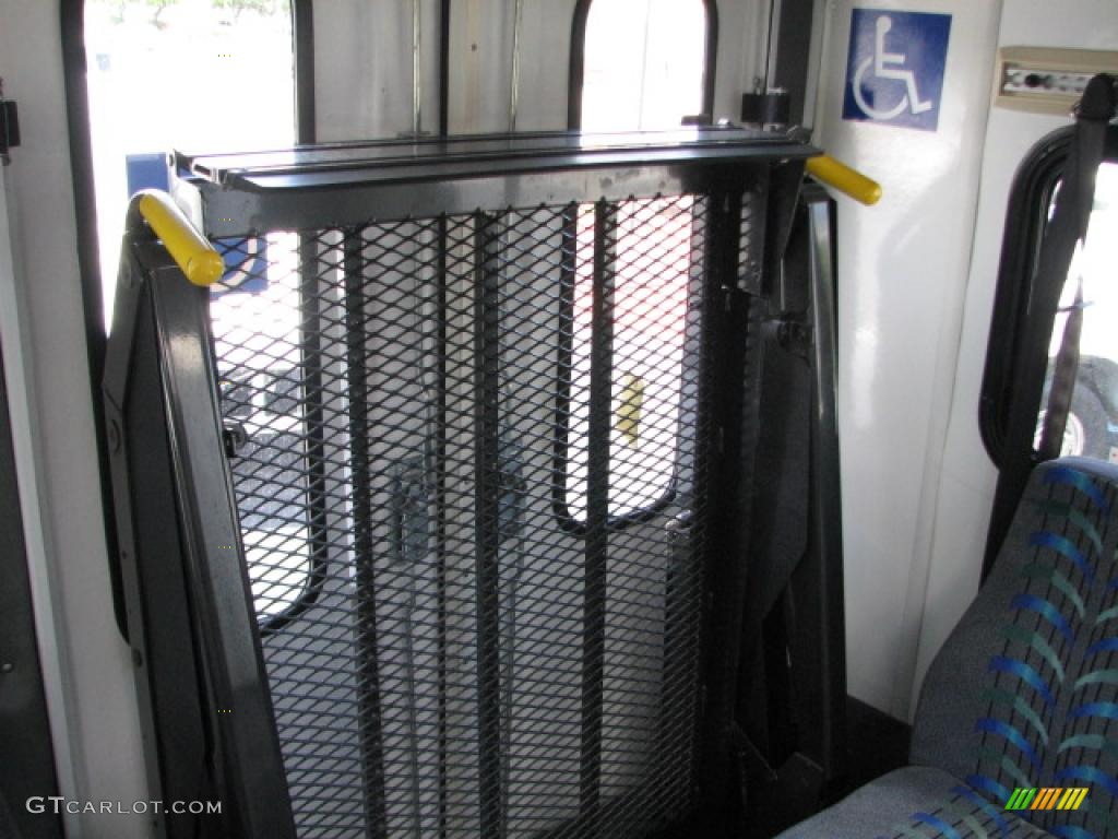 Blue Interior 2002 Ford E Series Van E450 Passenger Bus Photo #39751974