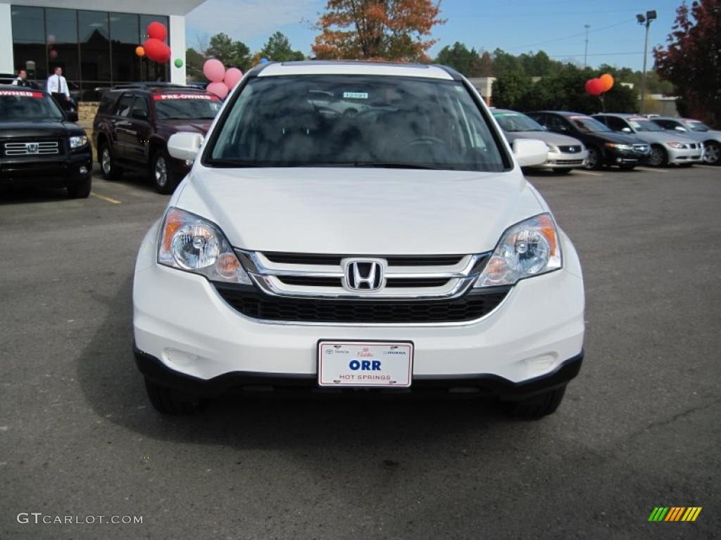 2011 CR-V EX-L - Taffeta White / Gray photo #8