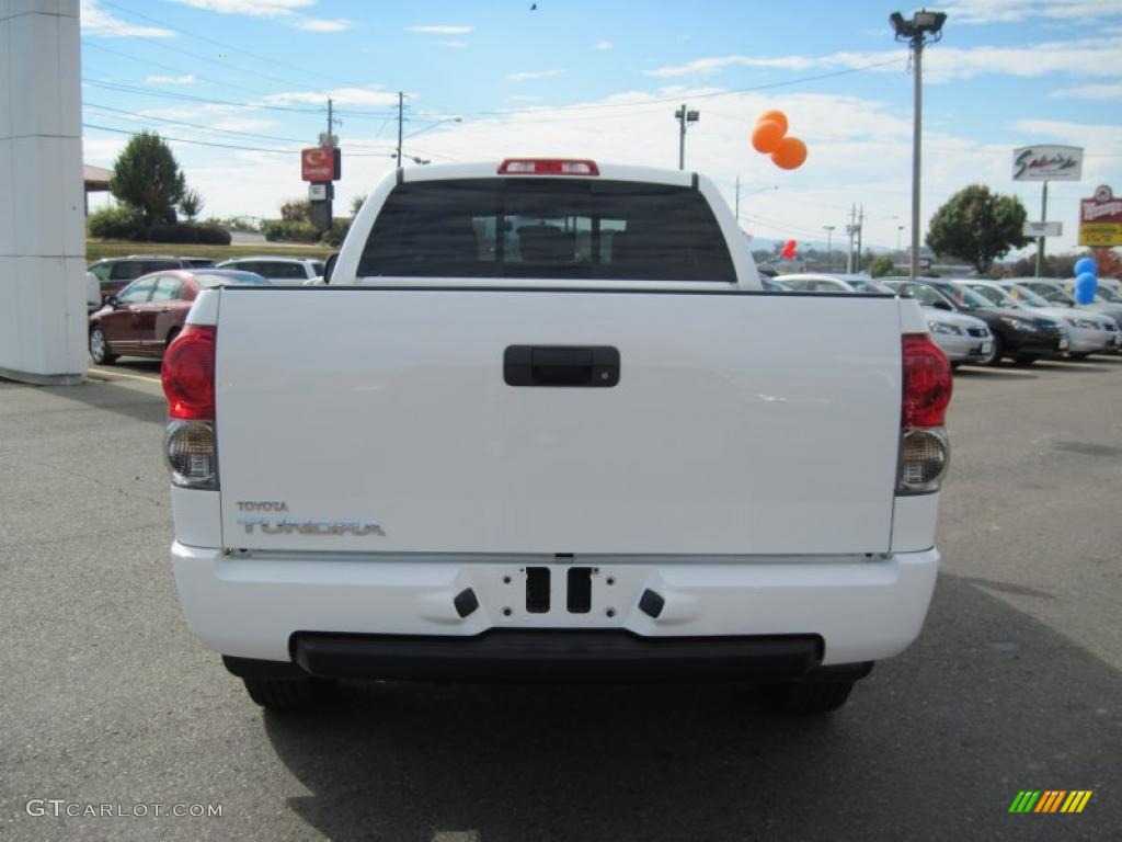 2008 Tundra SR5 Double Cab - Super White / Graphite Gray photo #4