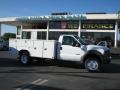 2005 Oxford White Ford F550 Super Duty XL Regular Cab 4x4 Utility Truck  photo #1