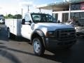 2005 Oxford White Ford F550 Super Duty XL Regular Cab 4x4 Utility Truck  photo #2