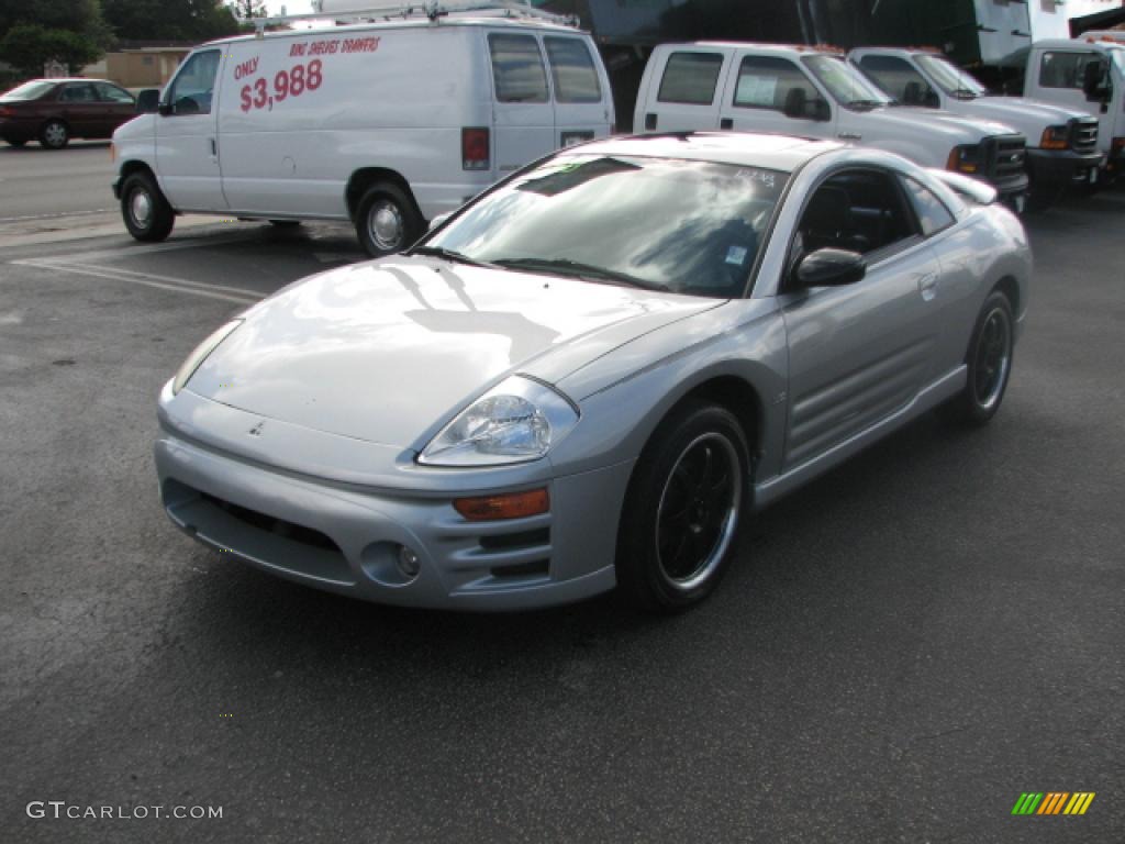 2003 Eclipse GT Coupe - Sterling Silver Metallic / Midnight photo #4