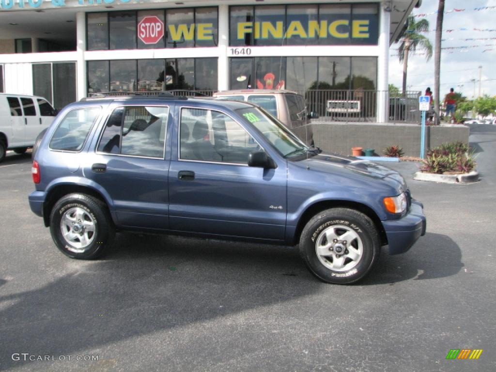 2001 Sportage EX 4x4 - Slate Blue / Gray photo #1