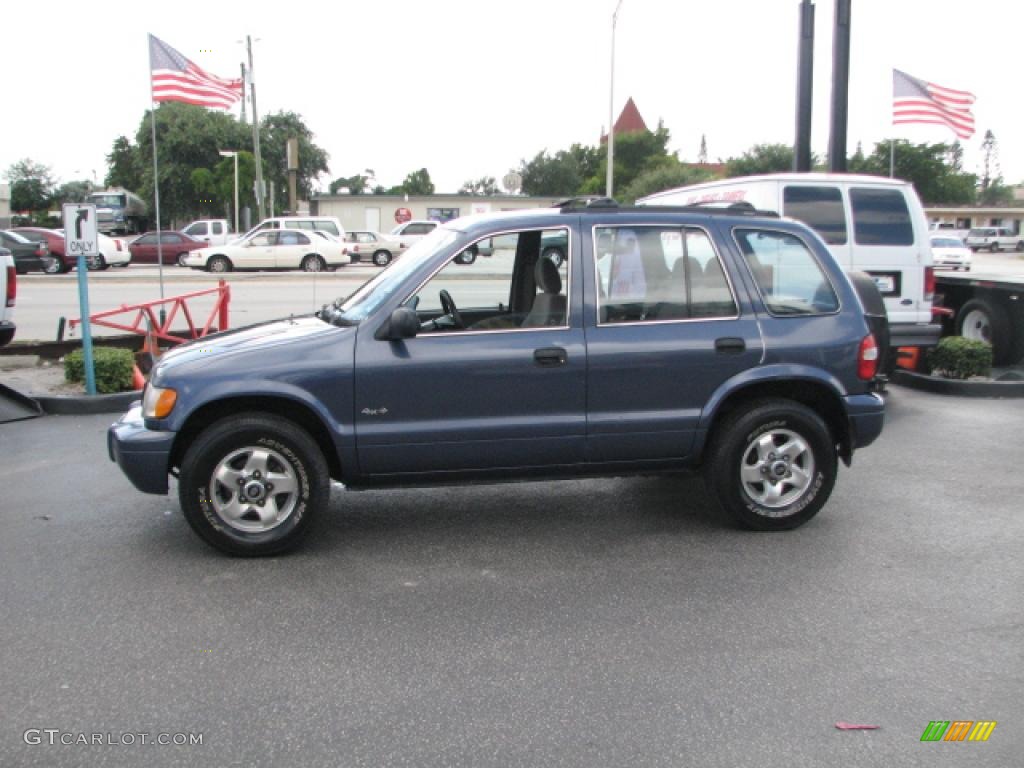 2001 Sportage EX 4x4 - Slate Blue / Gray photo #5