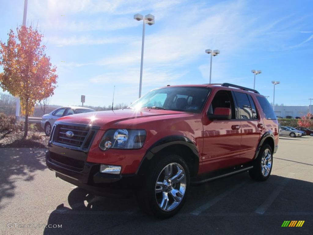 2010 Explorer XLT Sport 4x4 - Torch Red / Black photo #6