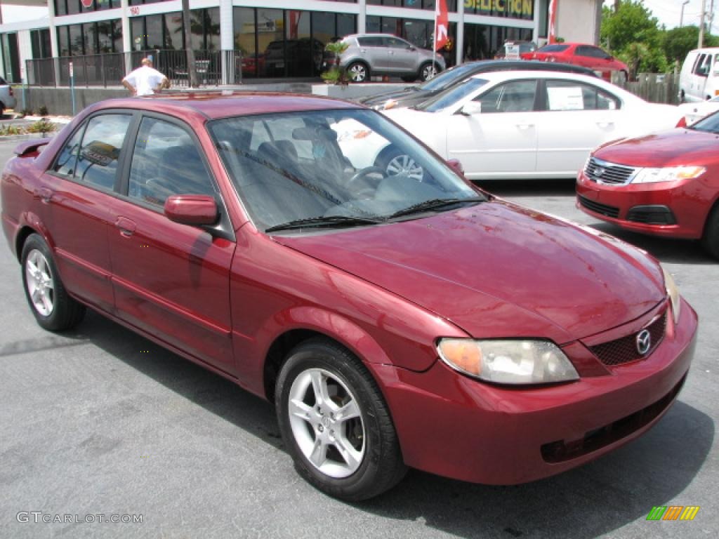 Garnet Red Mica 2003 Mazda Protege LX Exterior Photo #39757602
