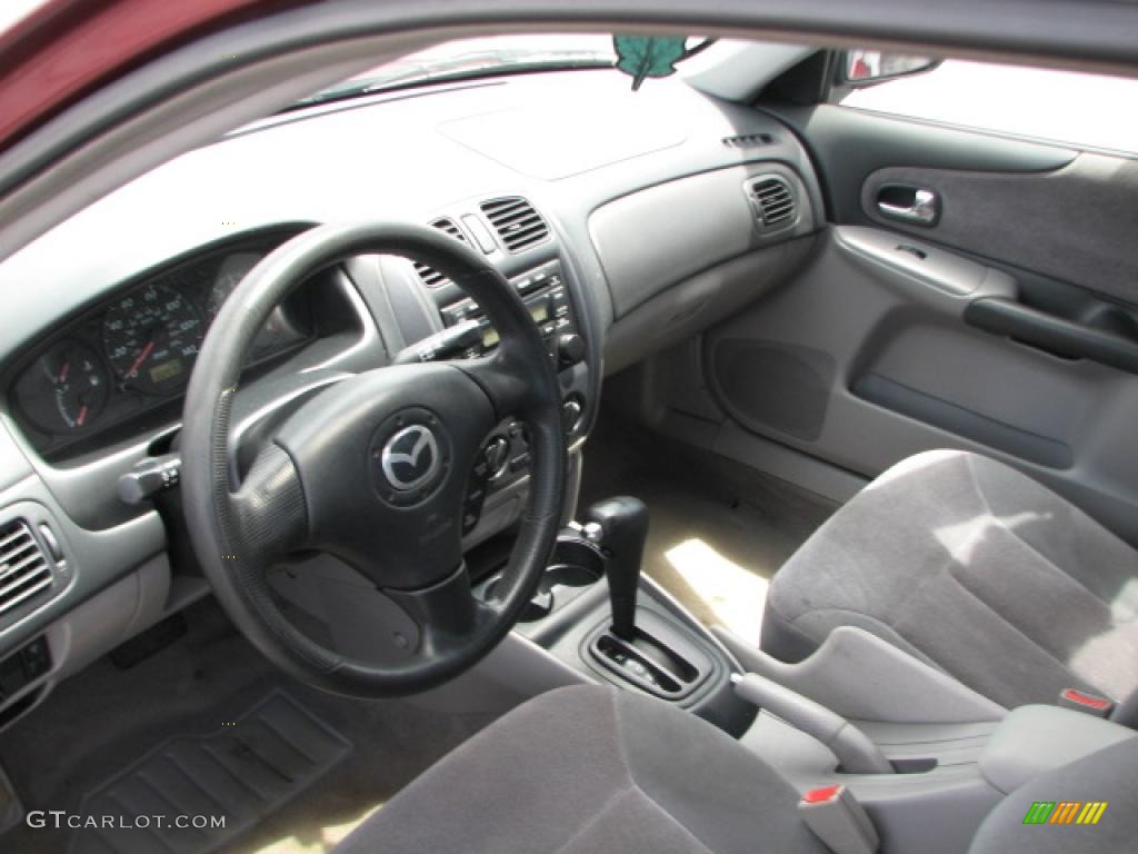 Gray Interior 2003 Mazda Protege LX Photo #39757742