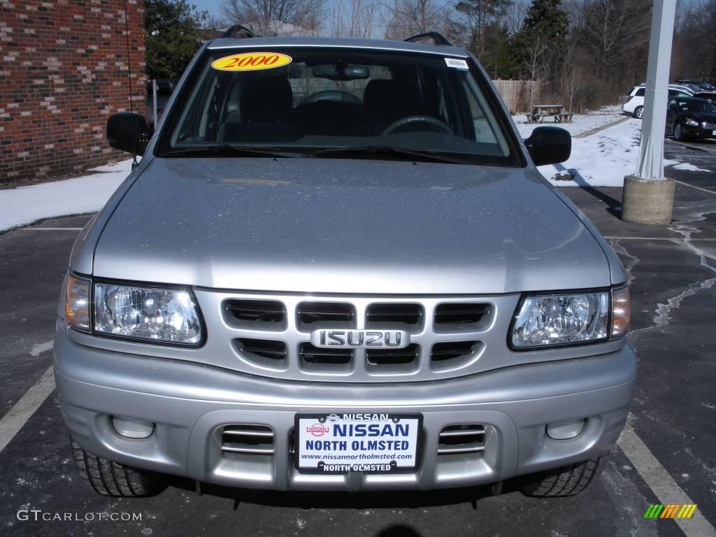 2000 Rodeo LS 4WD - Bright Silver Metallic / Gray photo #2