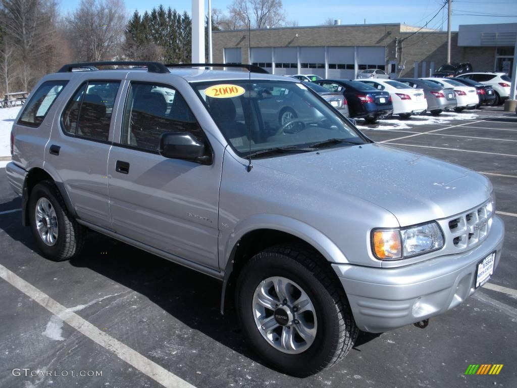 2000 Rodeo LS 4WD - Bright Silver Metallic / Gray photo #3