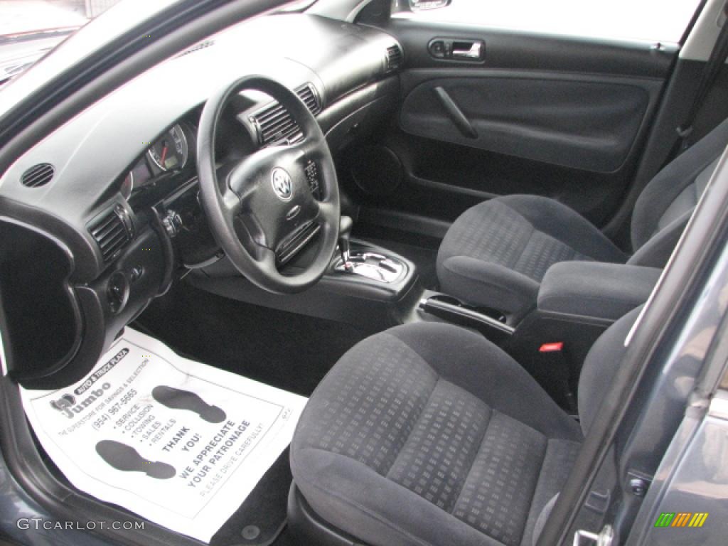 Black Interior 2001 Volkswagen Passat GLS Sedan Photo #39759246