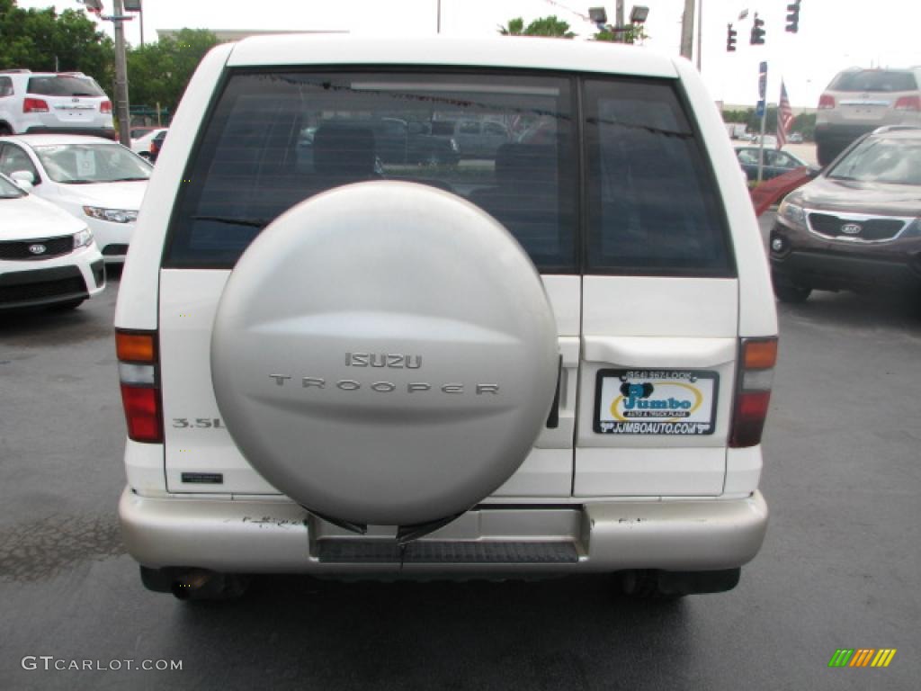 1998 Trooper S 4x4 - Cream White / Gray photo #8