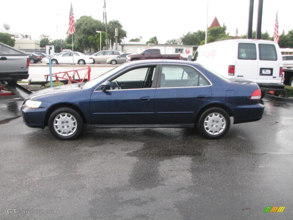 2002 Accord LX Sedan - Eternal Blue Pearl / Quartz Gray photo #5