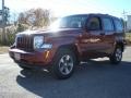 2008 Red Rock Crystal Pearl Jeep Liberty Sport 4x4  photo #2