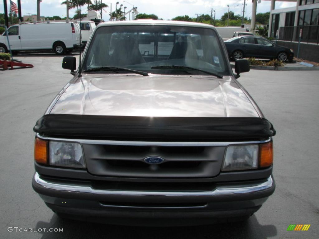 1996 Ranger XLT Regular Cab - Mocha Frost Pearl Metallic / Beige photo #2