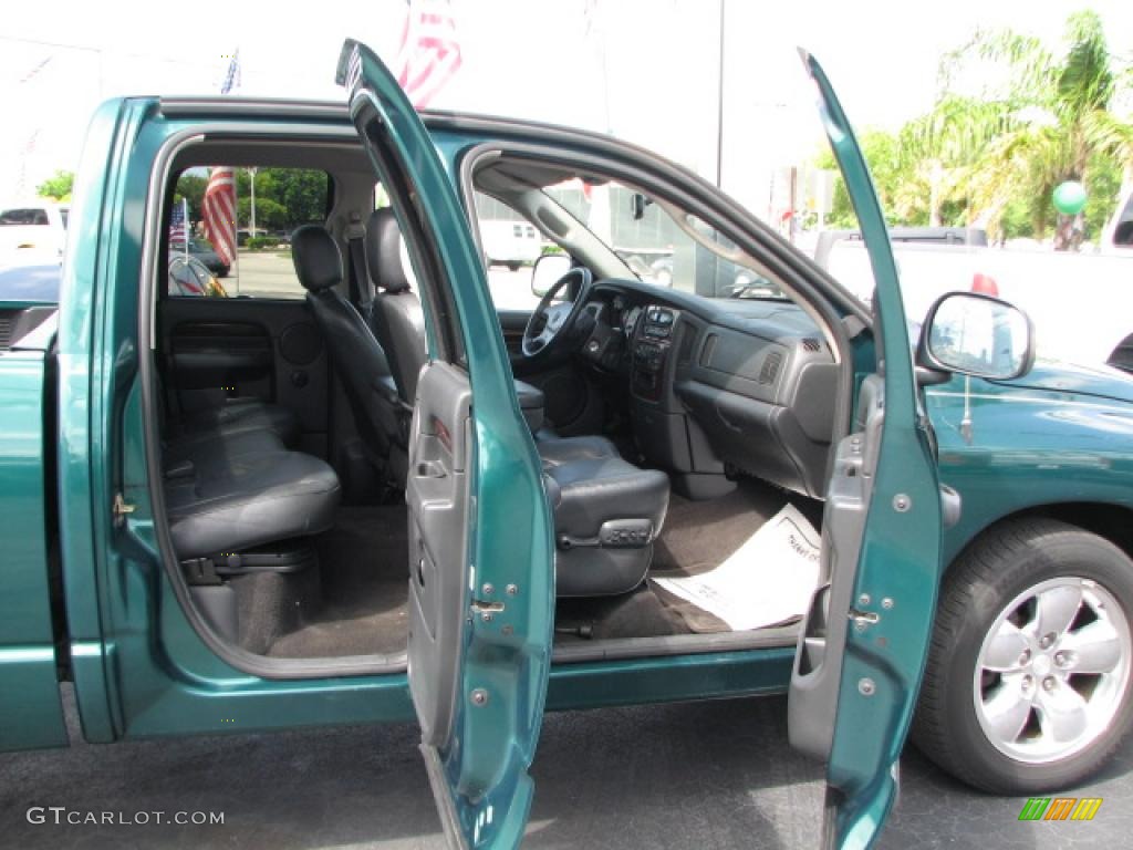 2003 Ram 1500 Laramie Quad Cab - Timberline Green Pearl / Dark Slate Gray photo #13