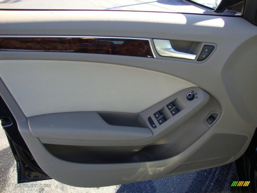2011 Audi A4 2.0T quattro Sedan Cardamom Beige Door Panel Photo #39761294
