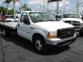 1999 Oxford White Ford F350 Super Duty XL Regular Cab Dually Flat Bed  photo #1