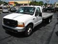 1999 Oxford White Ford F350 Super Duty XL Regular Cab Dually Flat Bed  photo #5