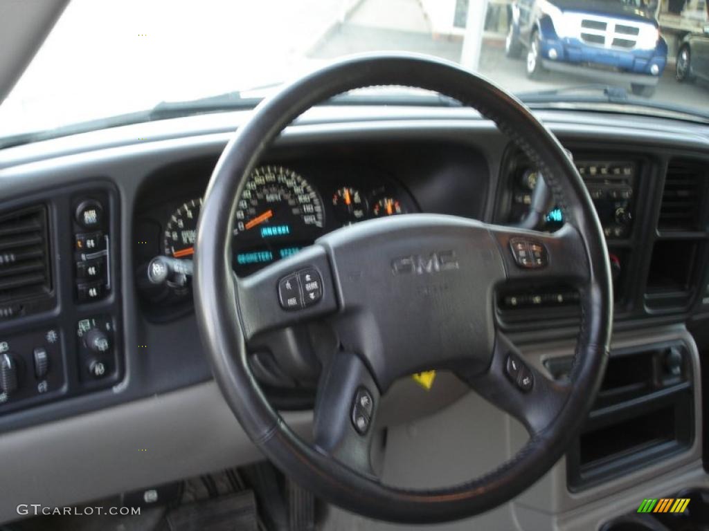 2005 GMC Yukon XL SLT 4x4 Pewter/Dark Pewter Steering Wheel Photo #39761710