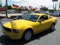 2005 Screaming Yellow Ford Mustang V6 Deluxe Coupe  photo #5