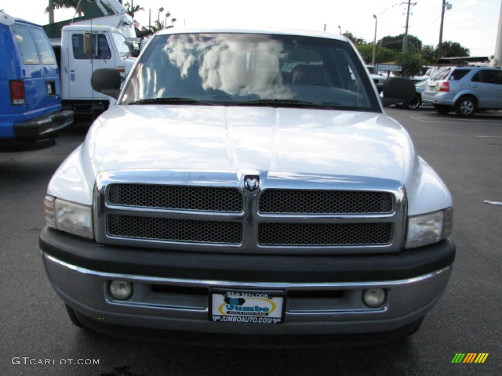 2001 Ram 1500 SLT Club Cab - Bright White / Mist Gray photo #2