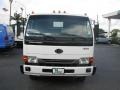 White - UD 1300 Flat Bed Stake Truck Photo No. 2