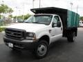 Oxford White - F450 Super Duty XL Regular Cab Dump Truck Photo No. 3