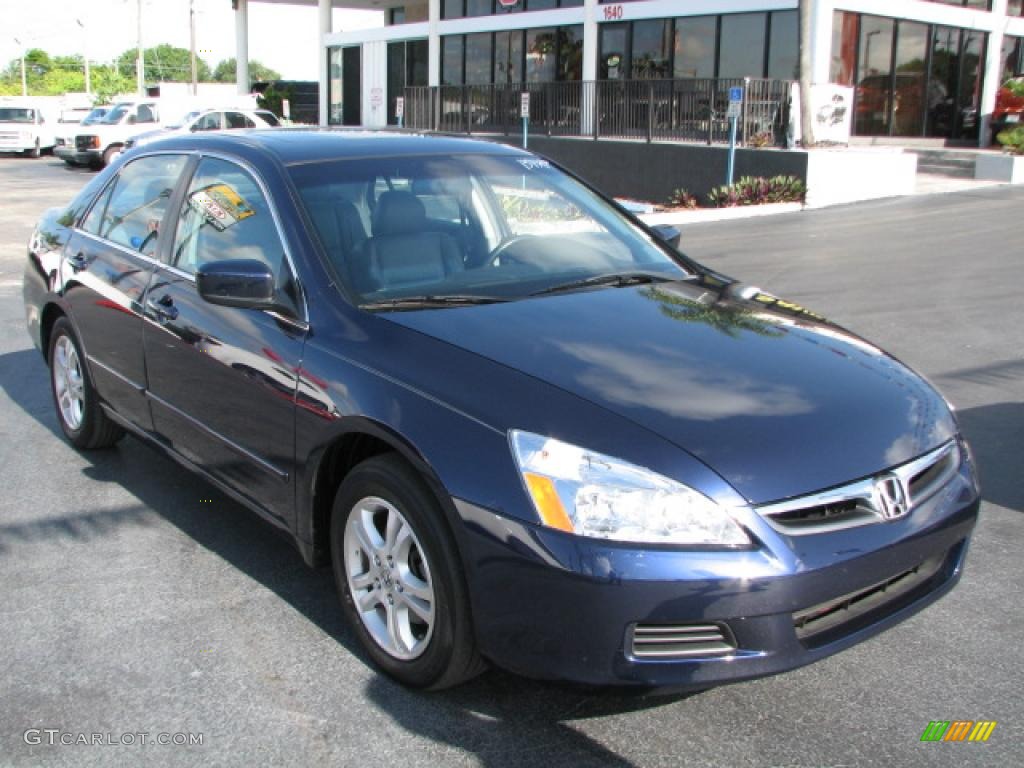 2006 Accord EX-L Sedan - Royal Blue Pearl / Black photo #1