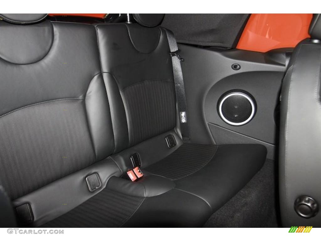 Punch Carbon Black Leather Interior 2011 Mini Cooper S Convertible Photo #39766702