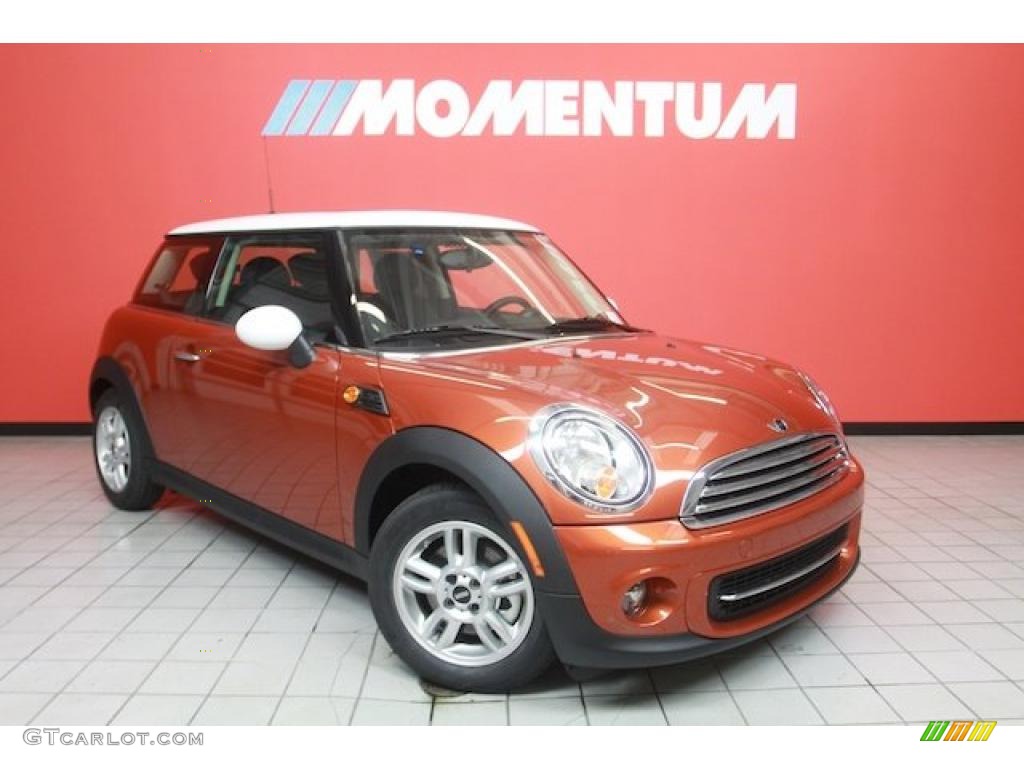 2011 Cooper Hardtop - Spice Orange Metallic / Carbon Black photo #1