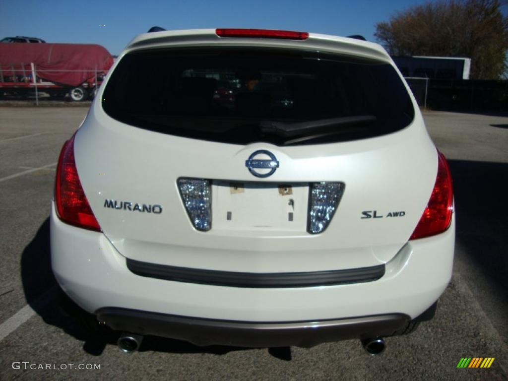 2003 Murano SL AWD - Glacier White Pearl / Cafe Latte photo #9