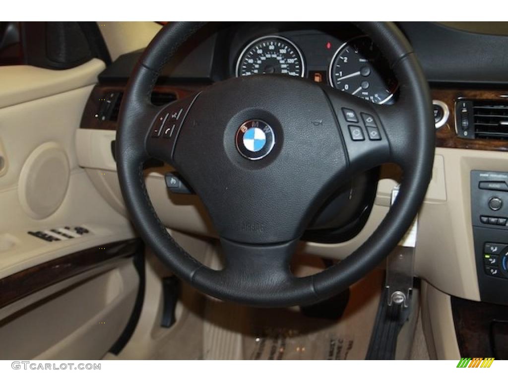 2007 3 Series 328i Sedan - Crimson Red / Beige photo #11