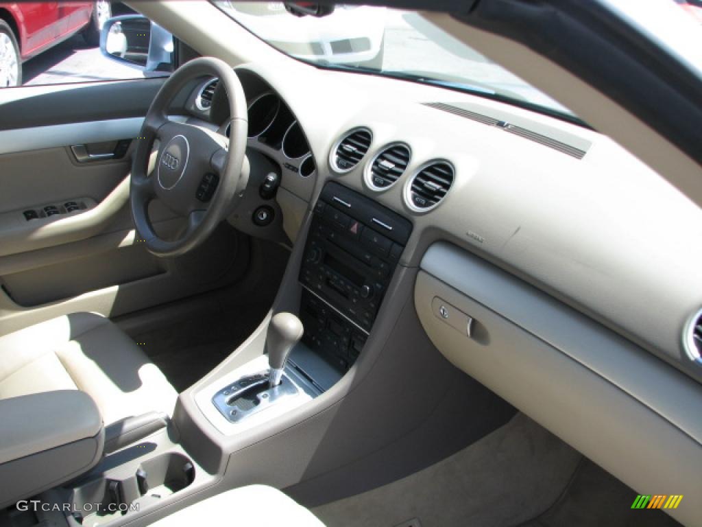 2006 Audi A4 1.8T Cabriolet Beige Dashboard Photo #39768254