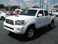 Super White 2010 Toyota Tacoma V6 SR5 TRD Sport Double Cab Exterior
