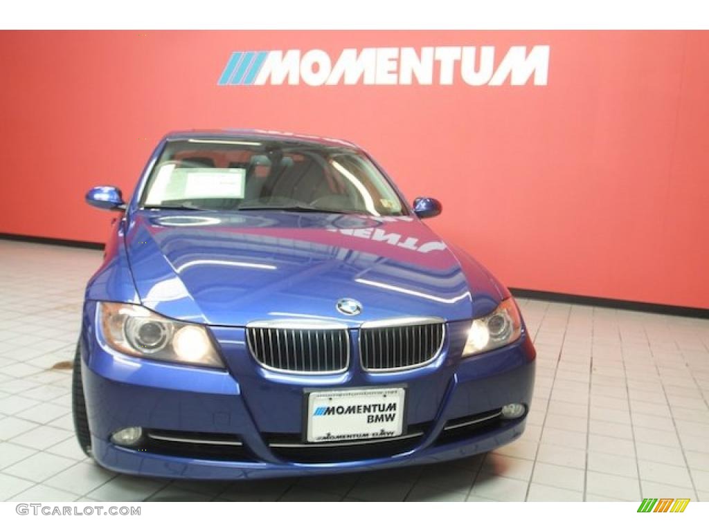 2008 3 Series 335i Sedan - Montego Blue Metallic / Black photo #23