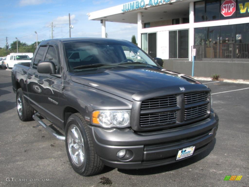 2003 Ram 1500 SLT Quad Cab - Graphite Metallic / Dark Slate Gray photo #1