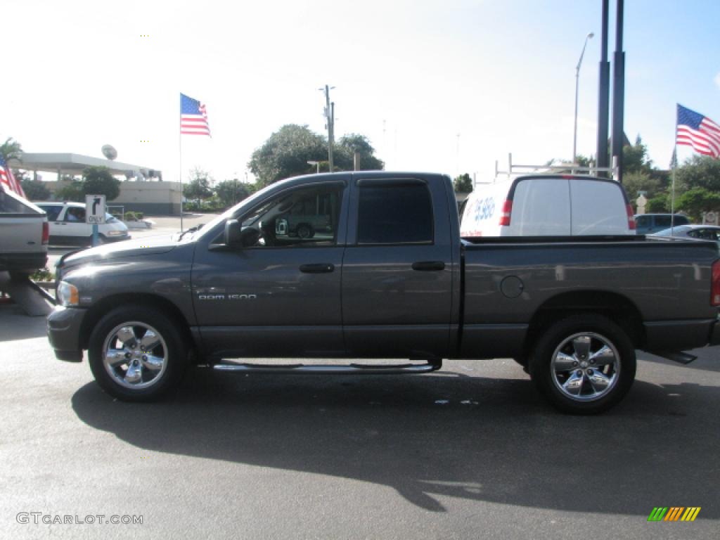 2003 Ram 1500 SLT Quad Cab - Graphite Metallic / Dark Slate Gray photo #4