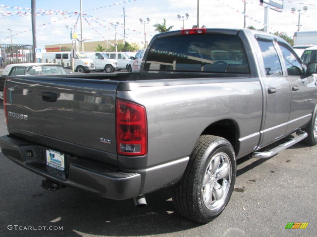 2003 Ram 1500 SLT Quad Cab - Graphite Metallic / Dark Slate Gray photo #9