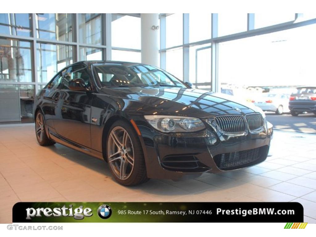 2011 3 Series 335is Coupe - Black Sapphire Metallic / Black photo #3