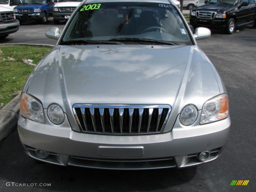 2003 Optima LX - Diamond Silver / Gray photo #2